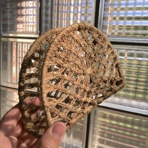 Two-toned Boho Hand Woven Twine Napkin Holder!